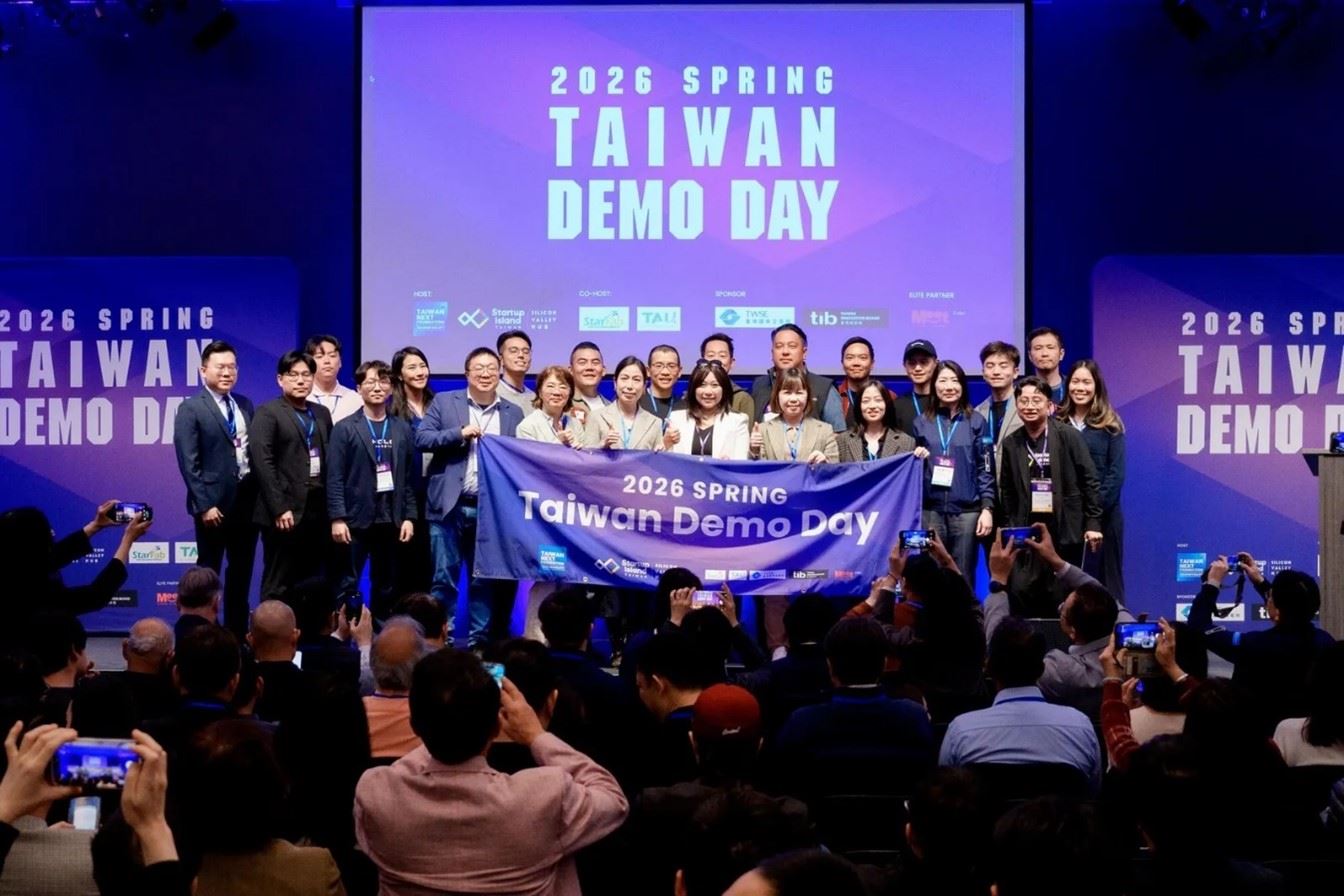 Taiwan Demo Day主辦單位Startup Island TAIWAN矽谷新創基地、Taiwan Next Foundation、協辦單位StarFab加速器與新創團隊合影
