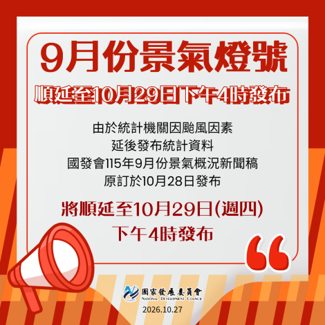 延期發布通知