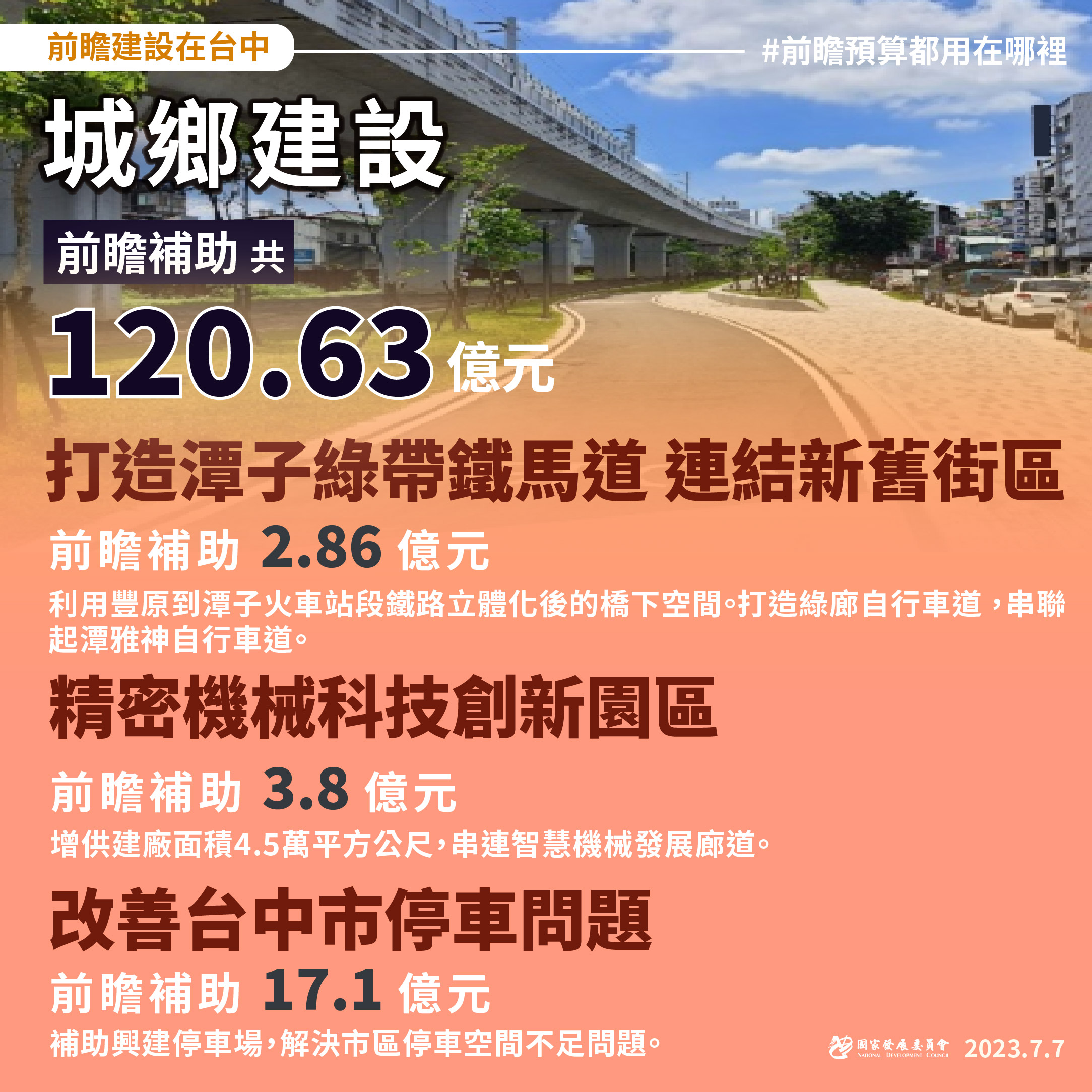【前瞻建設就在你身邊】一起讓台中更好