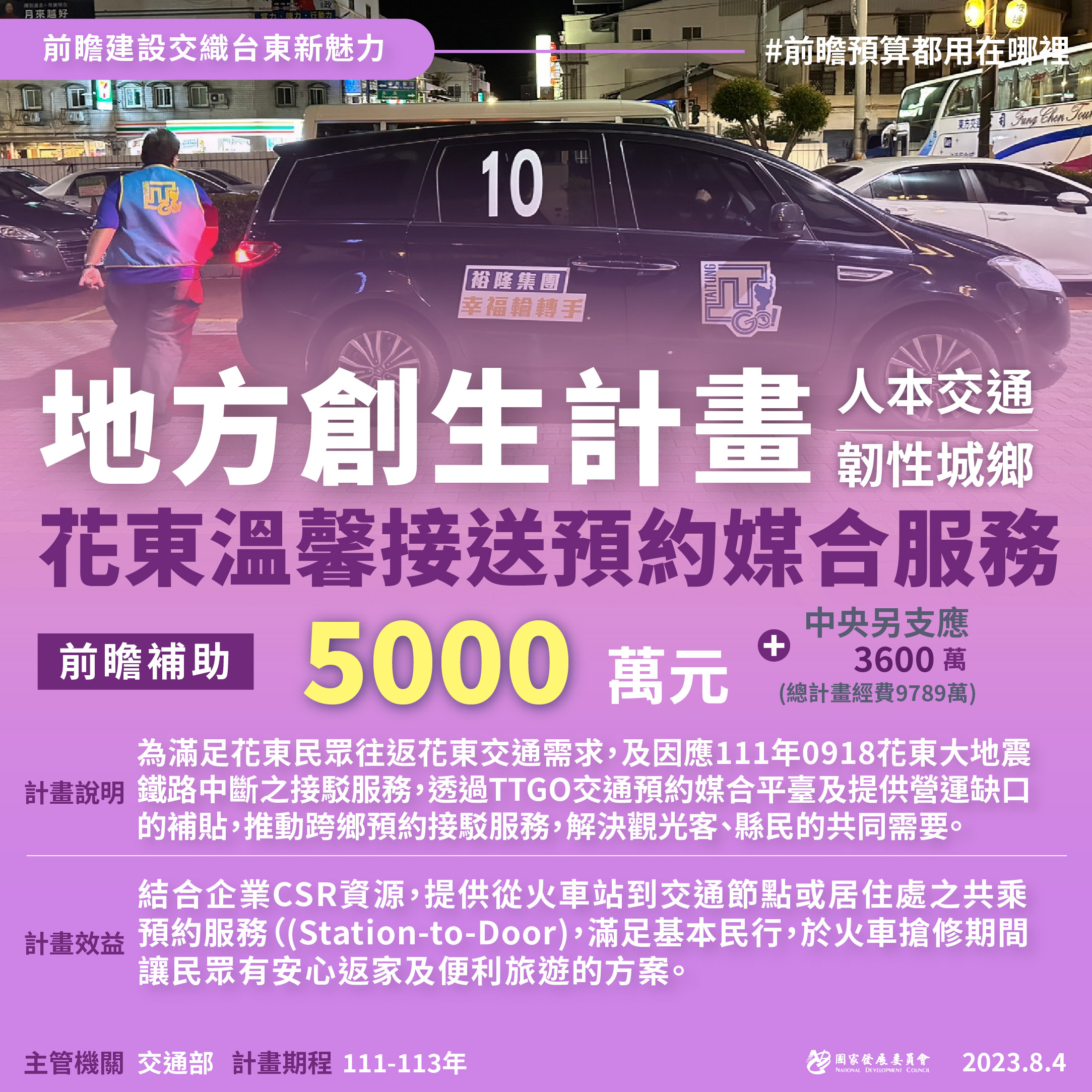 【前瞻建設交織台東新魅力】