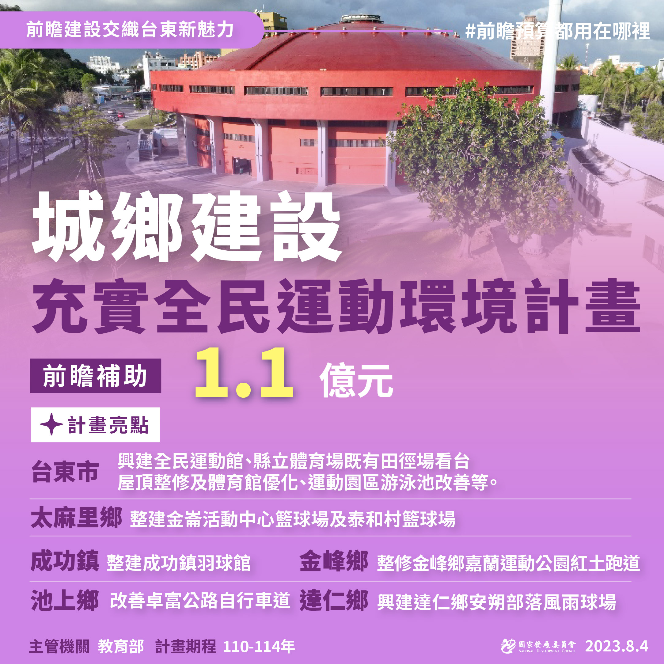 【前瞻建設交織台東新魅力】