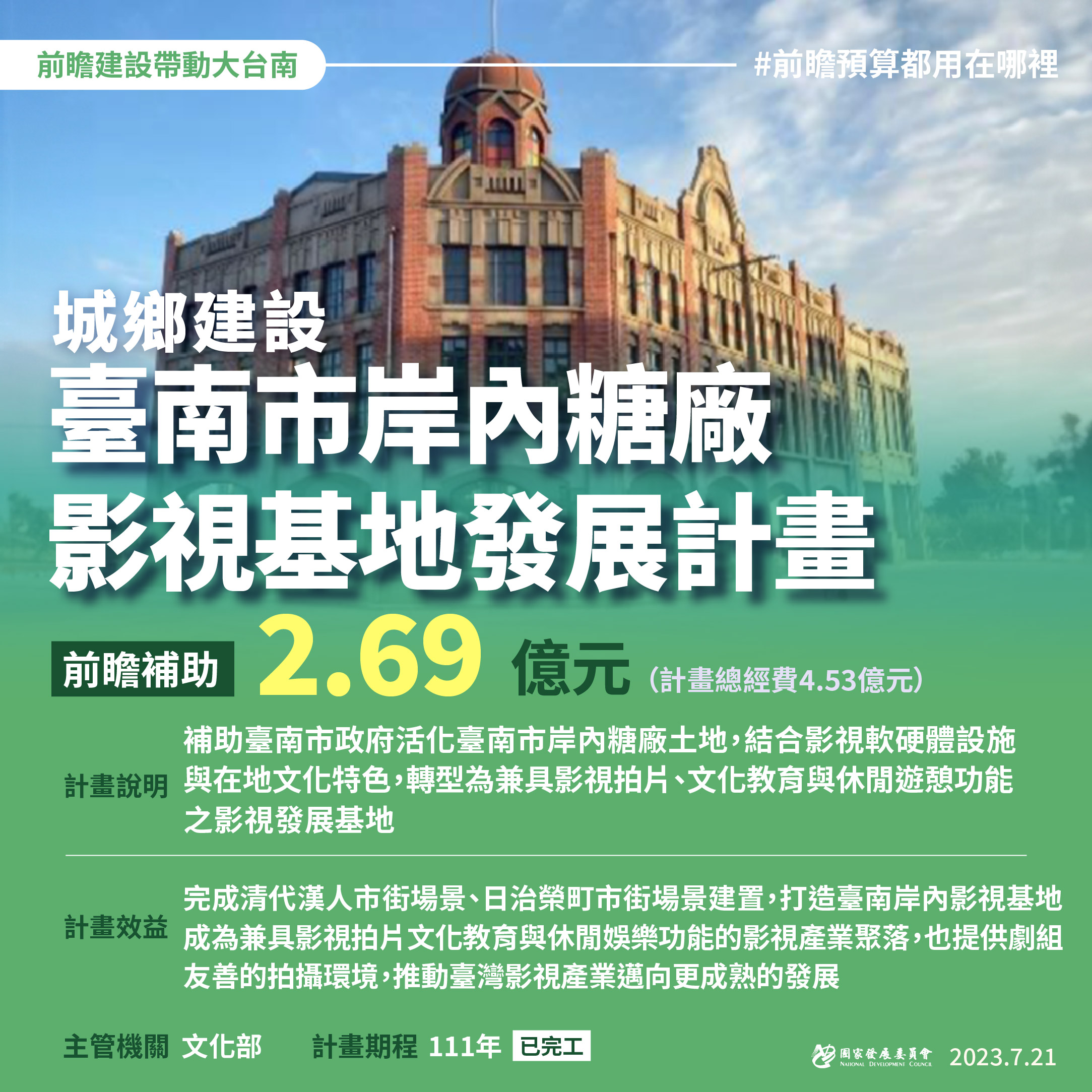 【前瞻建設帶動大台南新榮景】