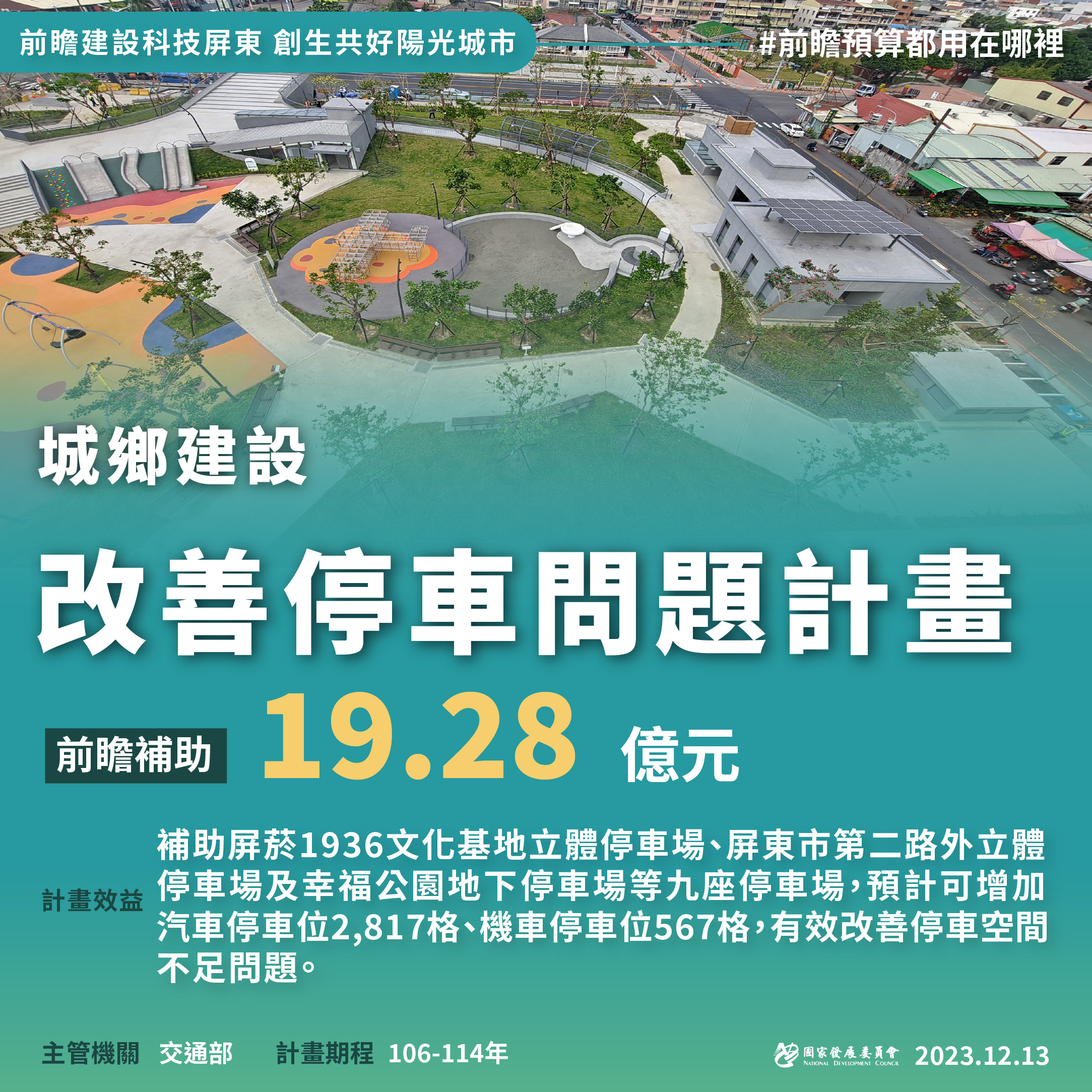【前瞻建設科技屏東】創生共好陽光城市