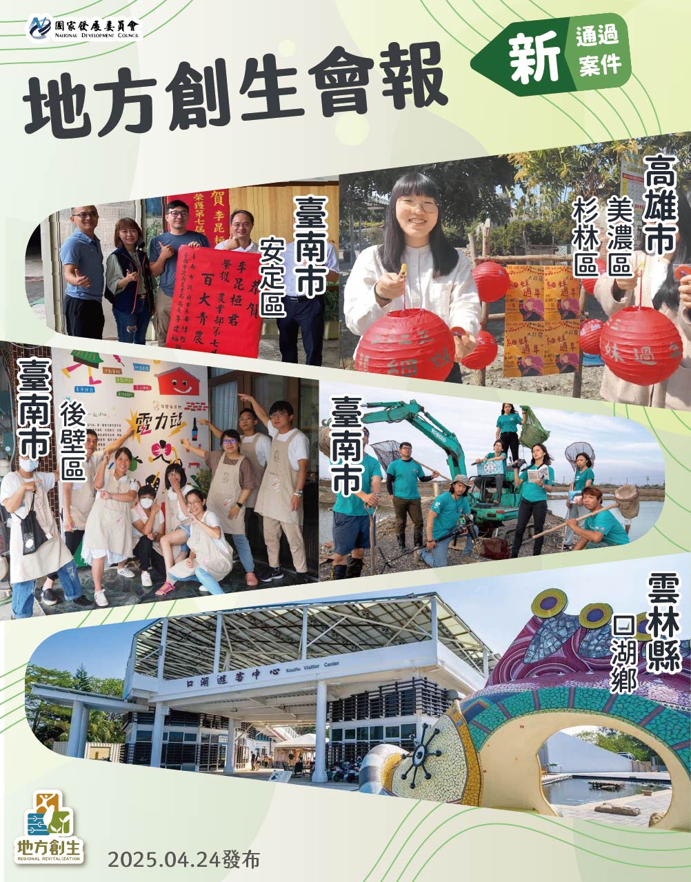 【行政院地方創生會報】最新通過案件