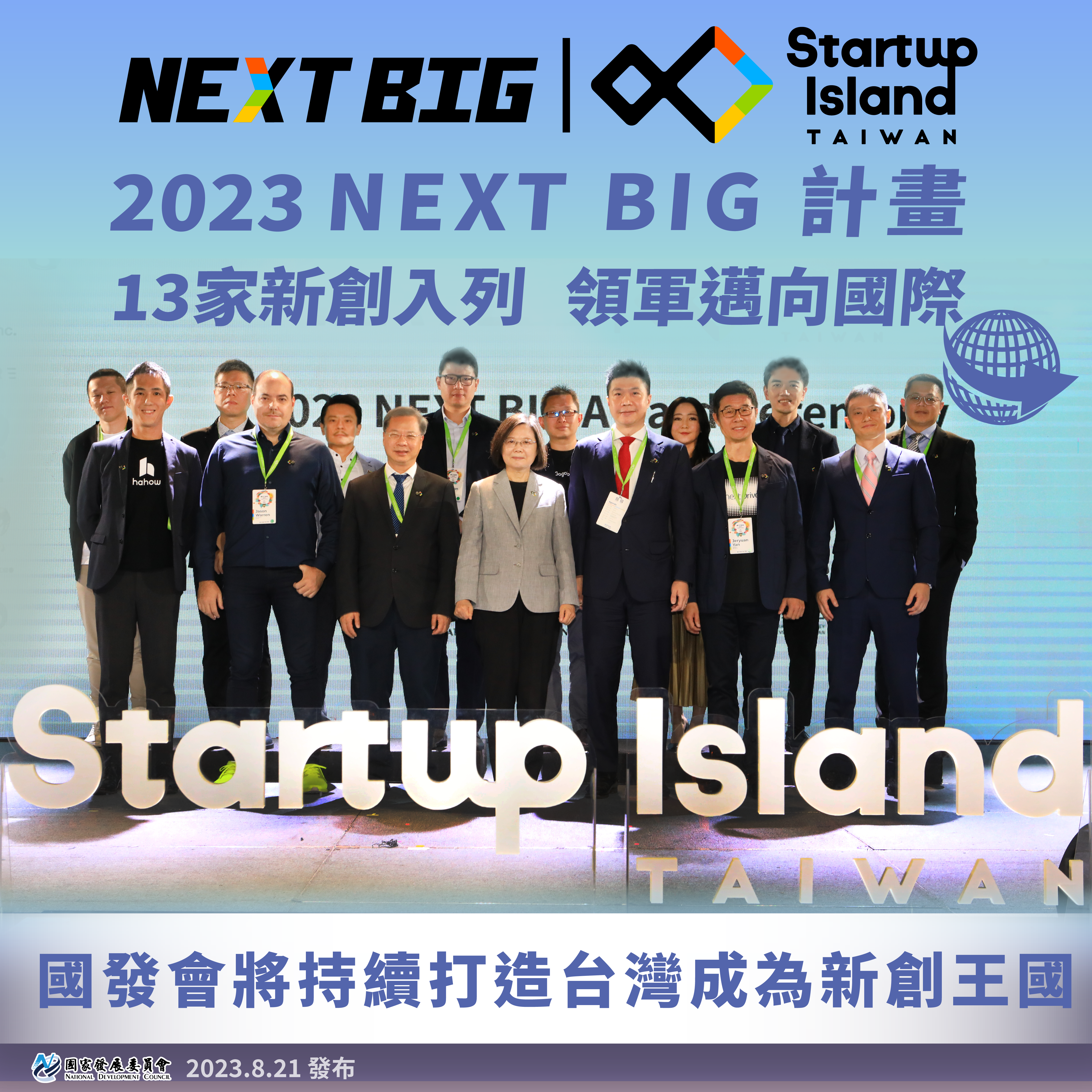 【國家新創品牌NEXT BIG】13家新創領軍邁向國際